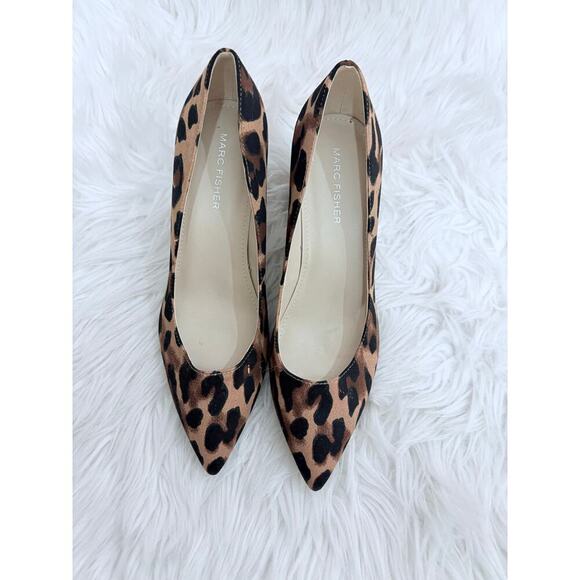 Marc Fisher Viviene Leopard Print Pump Size 6.5 - Picture 3 of 7